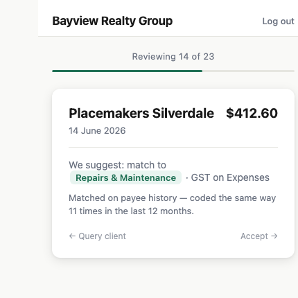The Reviewer PWA — a mobile app for swiping through recode and reconcile proposals